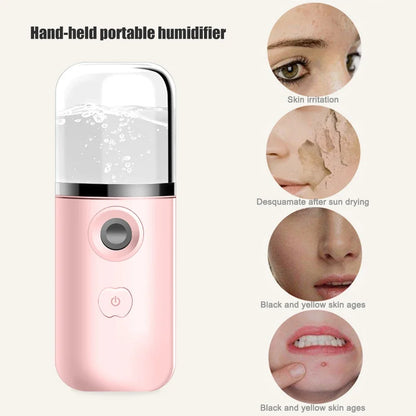 Nanomister Lashes Sprayer Nebulizer Machine For Eyelashes Mini Face Steamer Sprayer Portable Hydrating Nanometer Mist Nebulizer