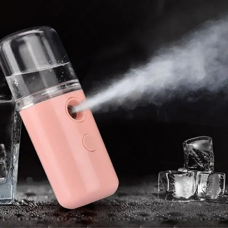Nanomister Lashes Sprayer Nebulizer Machine For Eyelashes Mini Face Steamer Sprayer Portable Hydrating Nanometer Mist Nebulizer