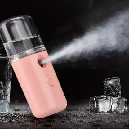 Nanomister Lashes Sprayer Nebulizer Machine For Eyelashes Mini Face Steamer Sprayer Portable Hydrating Nanometer Mist Nebulizer