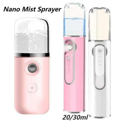 Nanomister Lashes Sprayer Nebulizer Machine For Eyelashes Mini Face Steamer Sprayer Portable Hydrating Nanometer Mist Nebulizer