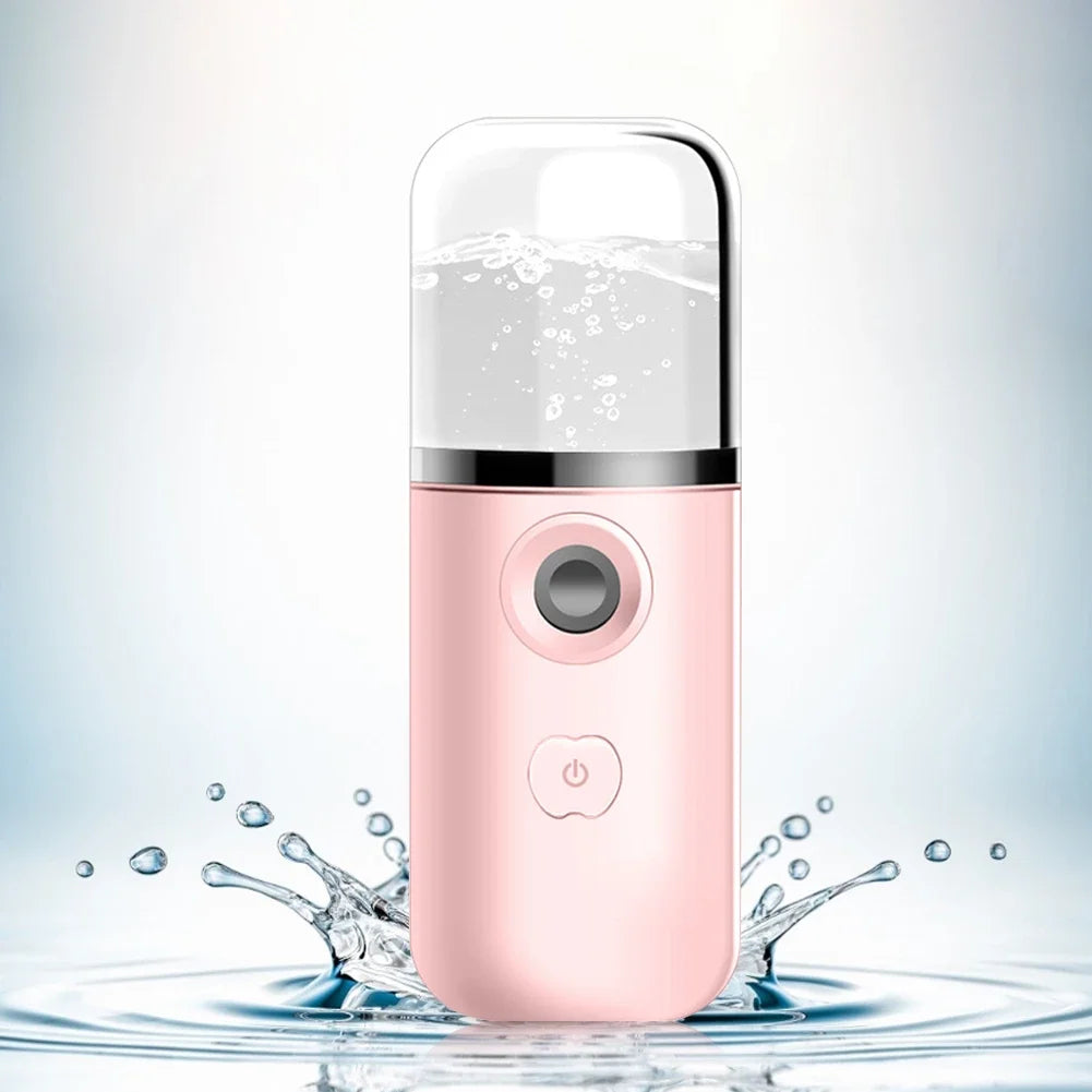 Nanomister Lashes Sprayer Nebulizer Machine For Eyelashes Mini Face Steamer Sprayer Portable Hydrating Nanometer Mist Nebulizer