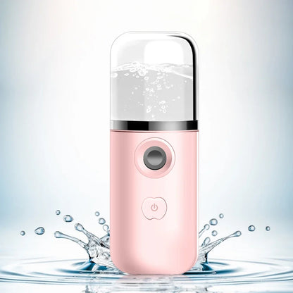 Nanomister Lashes Sprayer Nebulizer Machine For Eyelashes Mini Face Steamer Sprayer Portable Hydrating Nanometer Mist Nebulizer